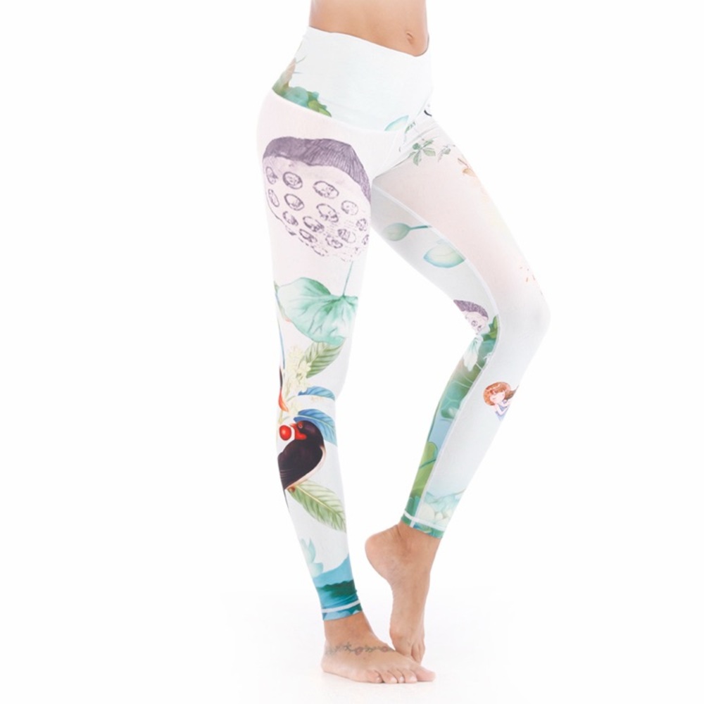 Vibrant Floral High-Waisted Leggings
